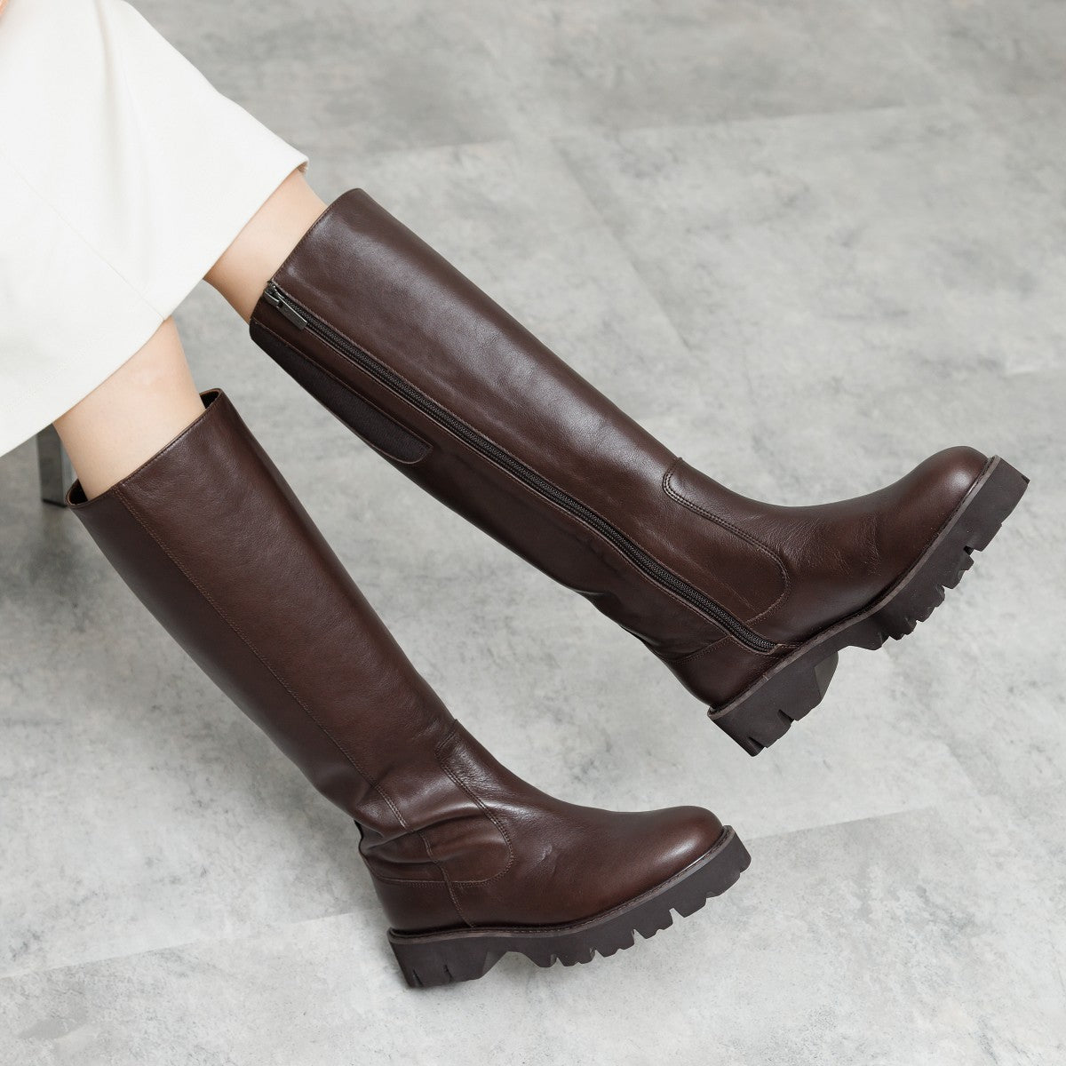 【25AW】トラックソールロングブーツ/631411