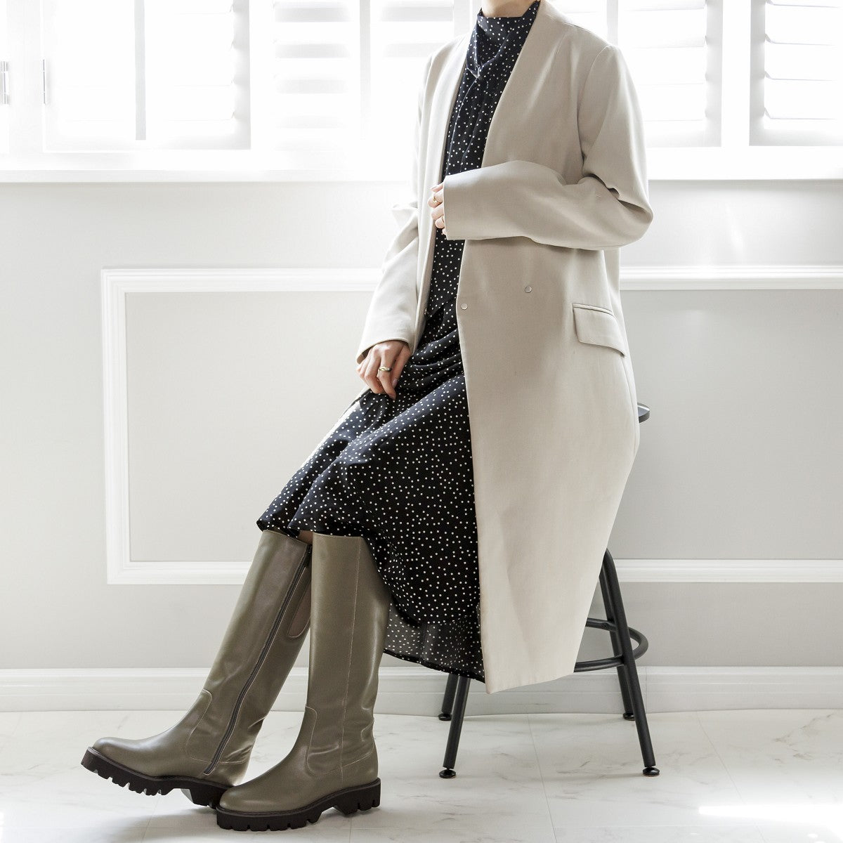 【25AW】トラックソールロングブーツ/631411