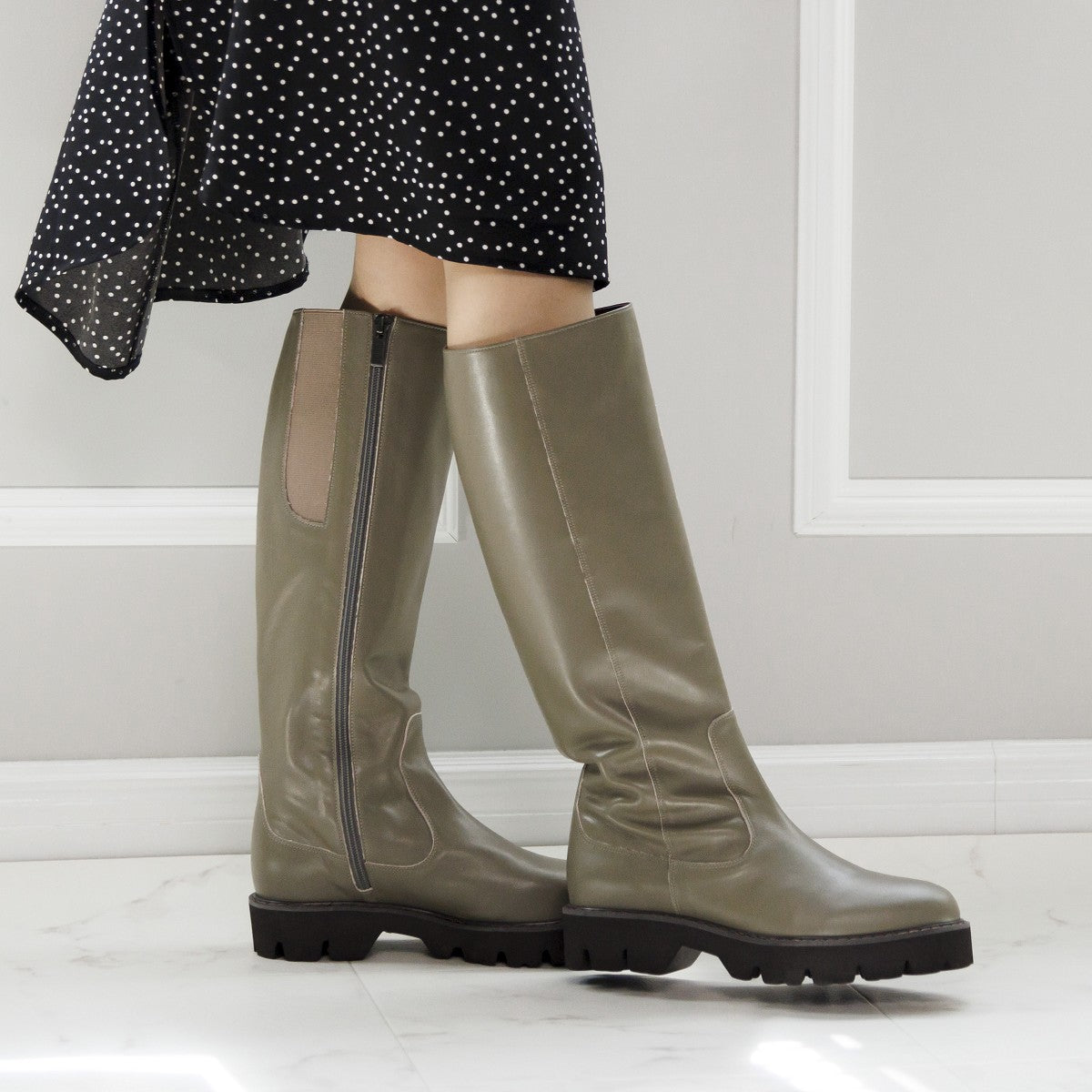 【25AW】トラックソールロングブーツ/631411