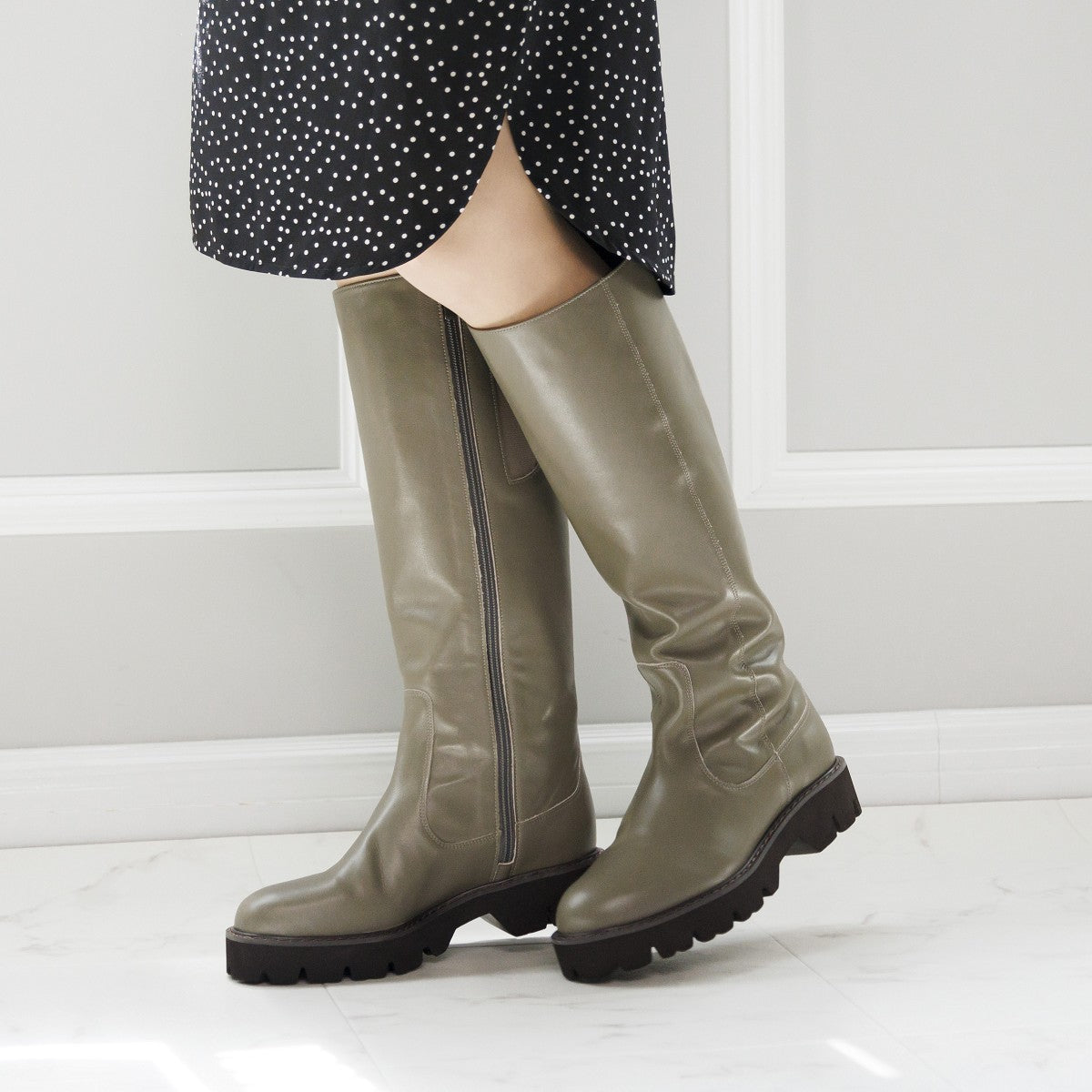 【25AW】トラックソールロングブーツ/631411