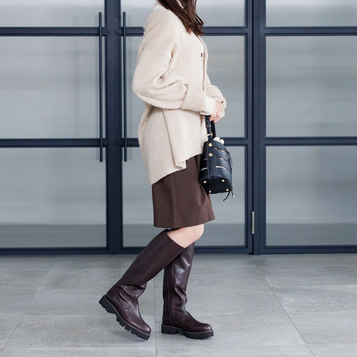 【25AW】トラックソールロングブーツ/631411