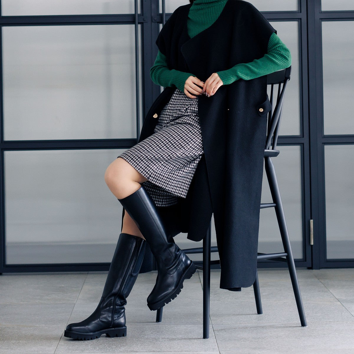 【25AW】トラックソールロングブーツ/631411