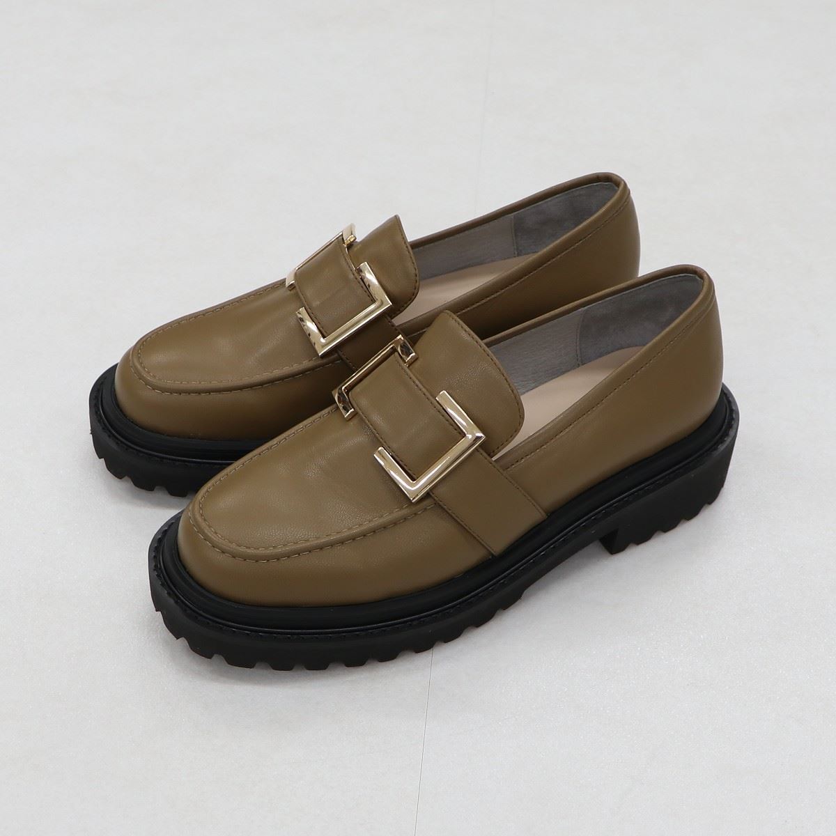 【SALE】バックル厚底ローファー/544107