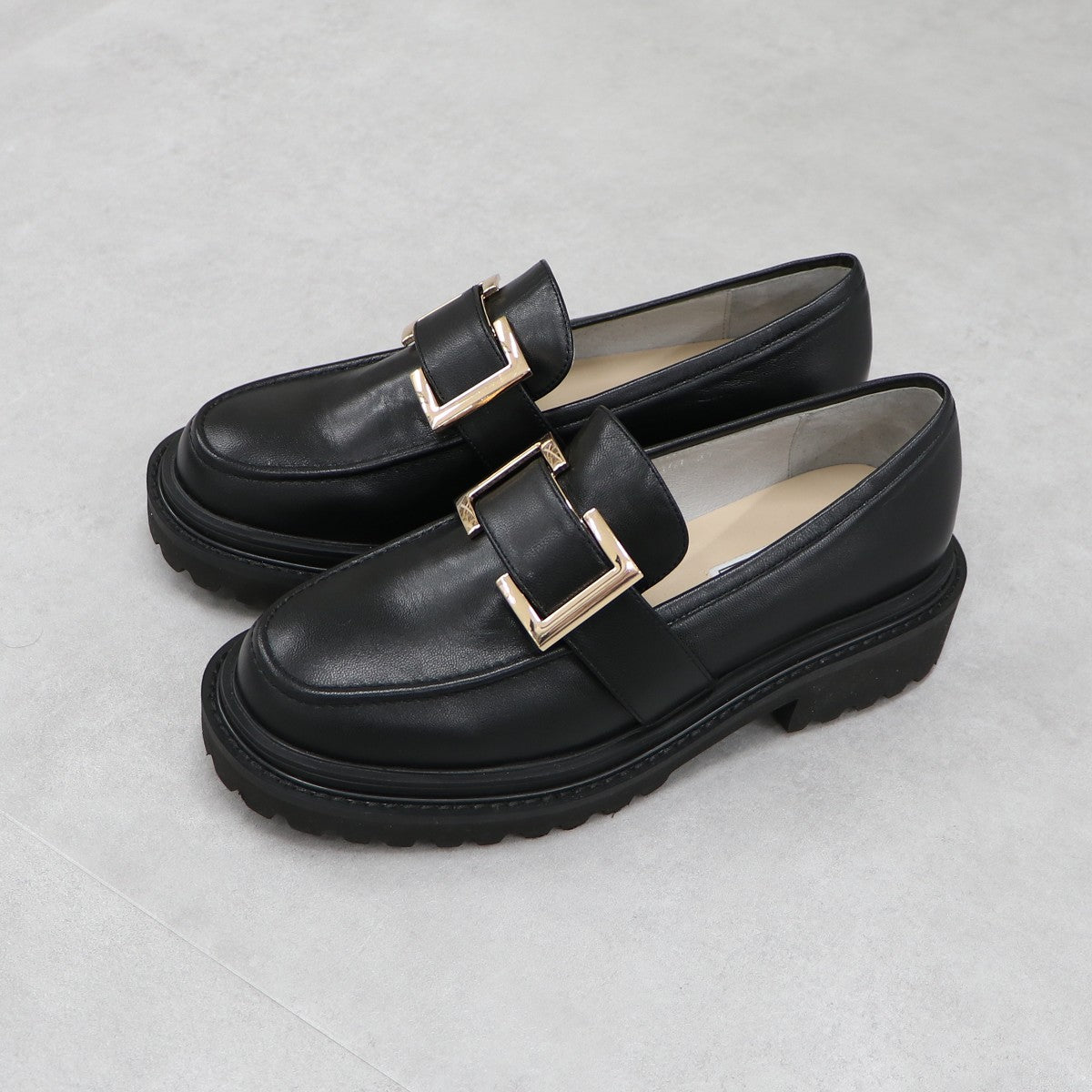 【SALE】バックル厚底ローファー/544107