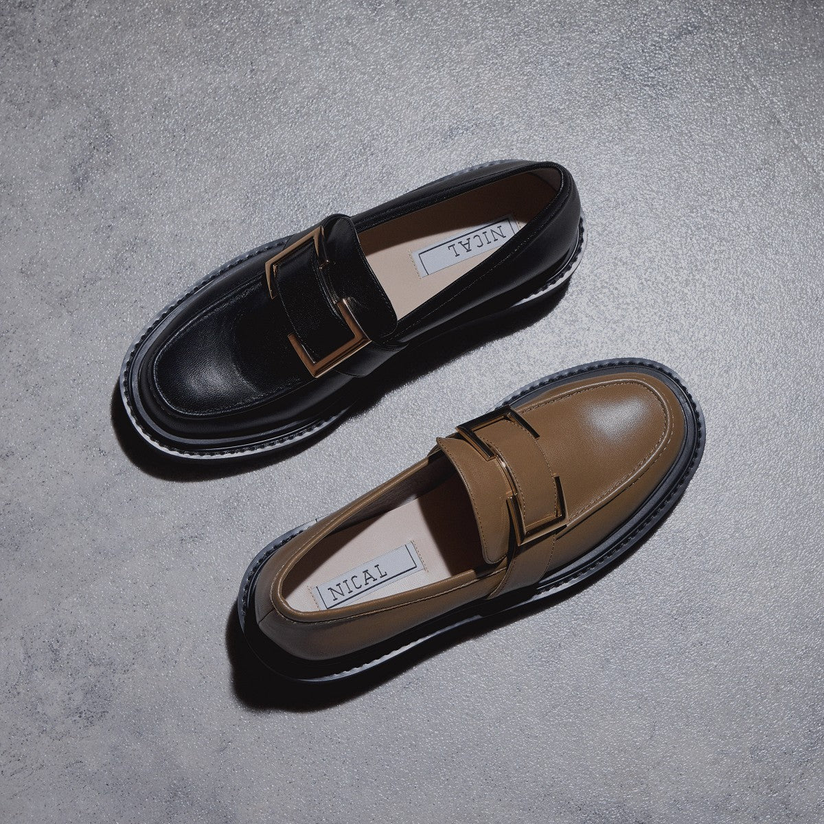 【SALE】バックル厚底ローファー/544107