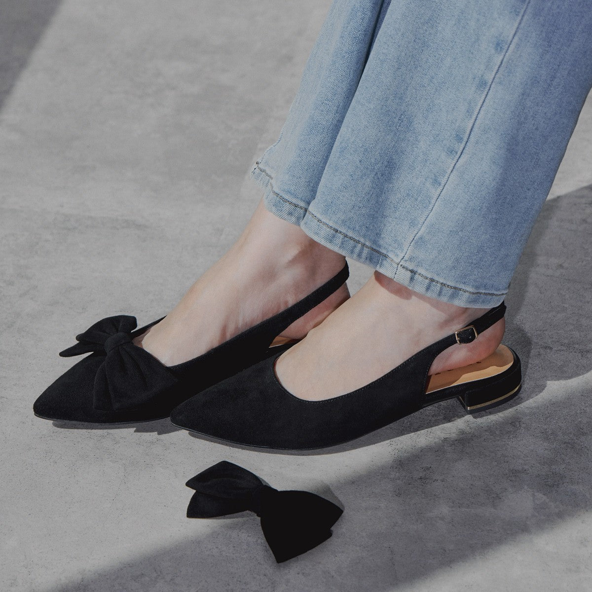 【SALE】2WAYリボンバックストラップパンプス/544306