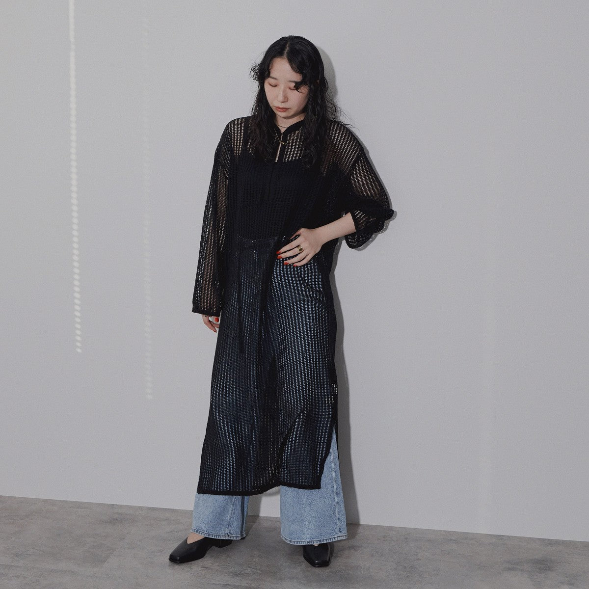 【SALE】Vカットチャンキーヒールパンプス/544311