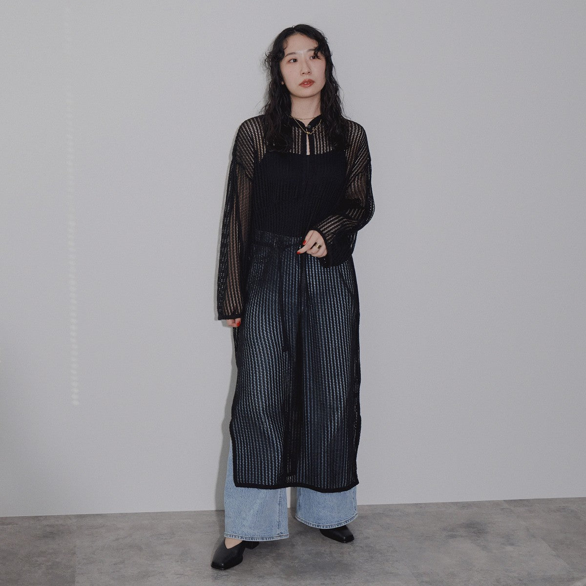 【SALE】Vカットチャンキーヒールパンプス/544311