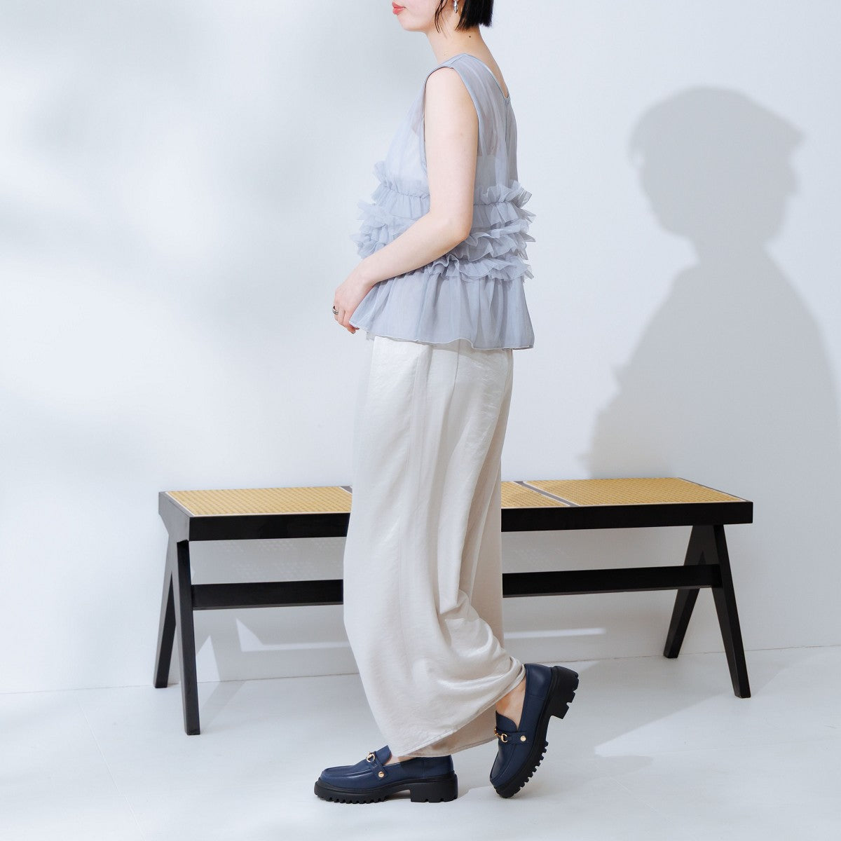 【SALE】3WAYパーツトラックソールローファー/544313