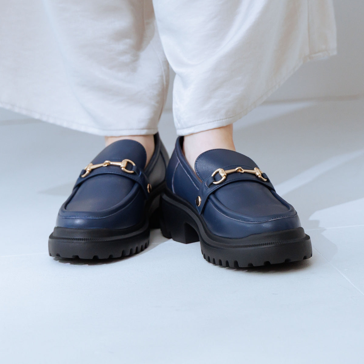 【SALE】3WAYパーツトラックソールローファー/544313