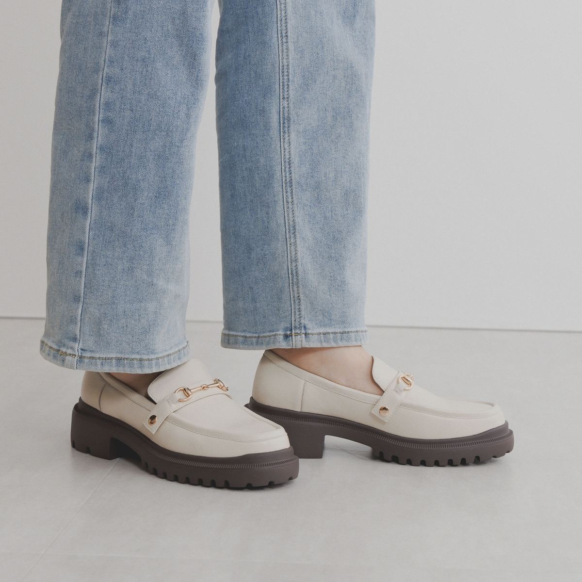 【SALE】3WAYパーツトラックソールローファー/544313