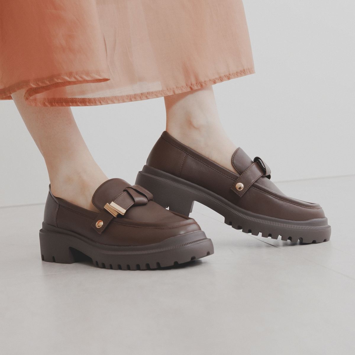 【SALE】3WAYパーツトラックソールローファー/544313