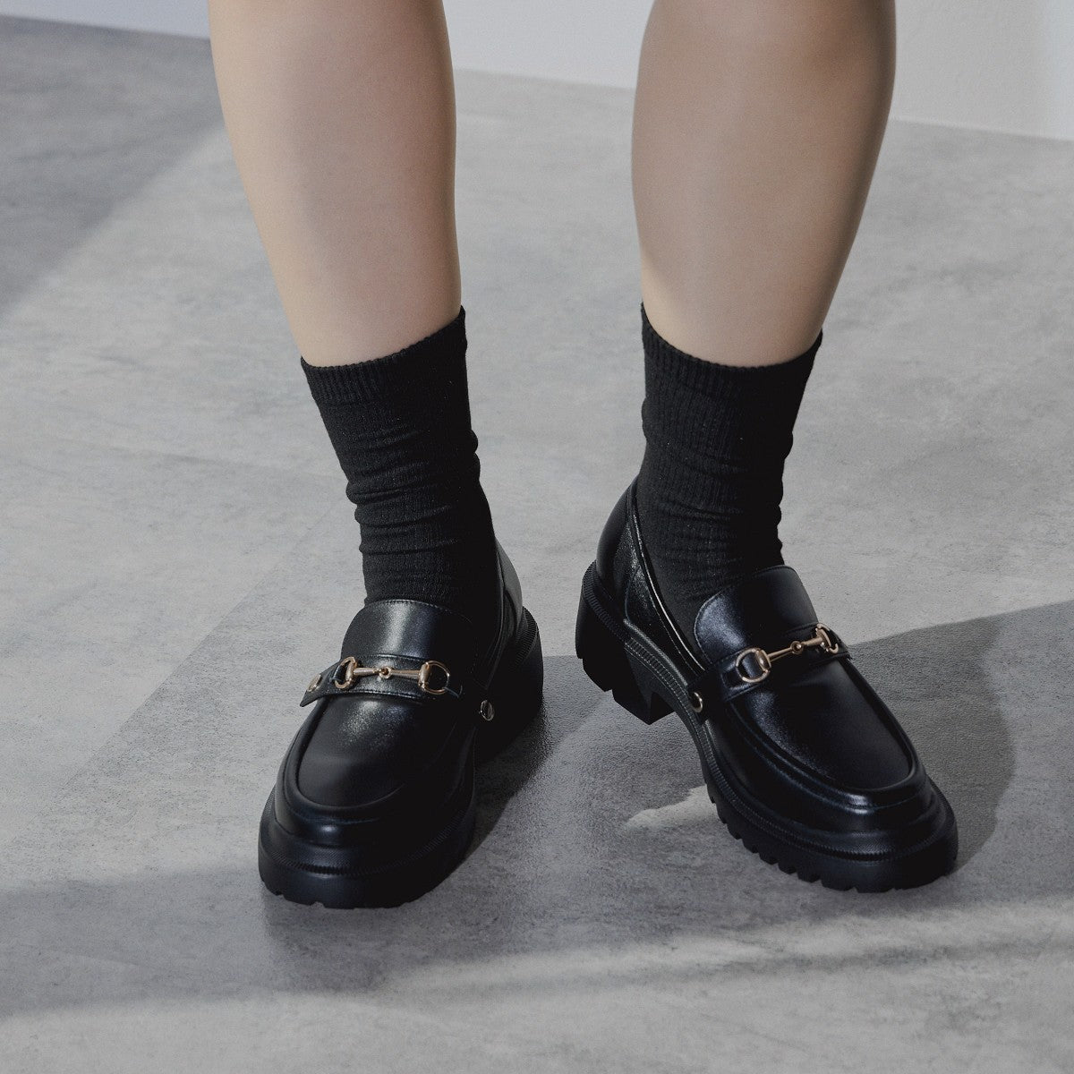 【SALE】3WAYパーツトラックソールローファー/544313