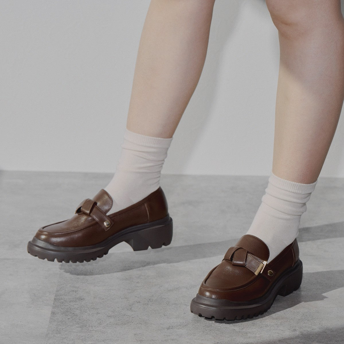【SALE】3WAYパーツトラックソールローファー/544313