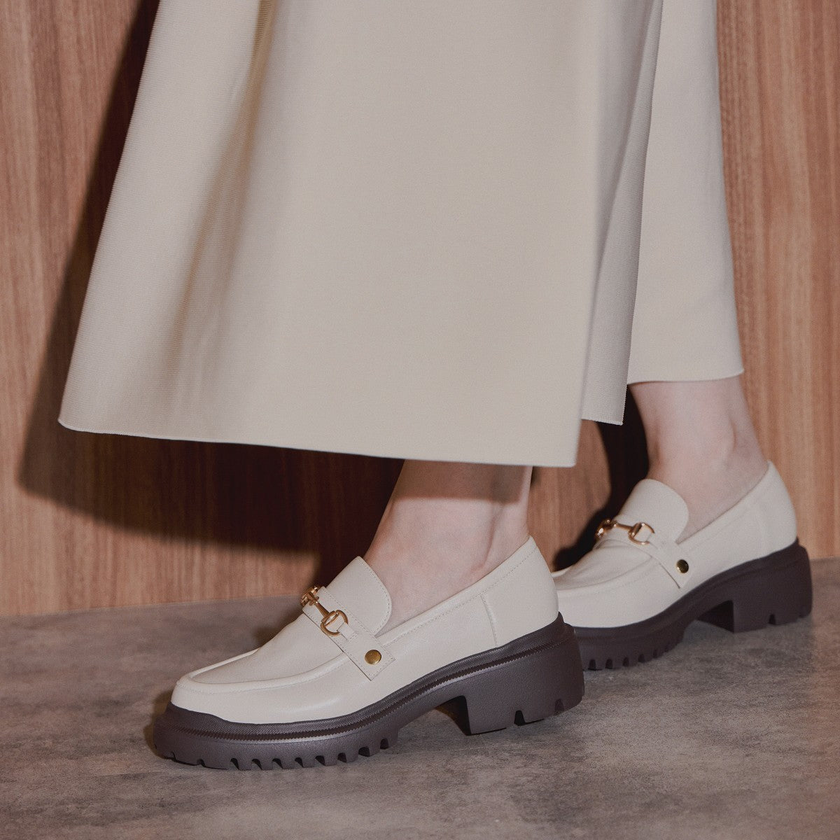 【SALE】3WAYパーツトラックソールローファー/544313