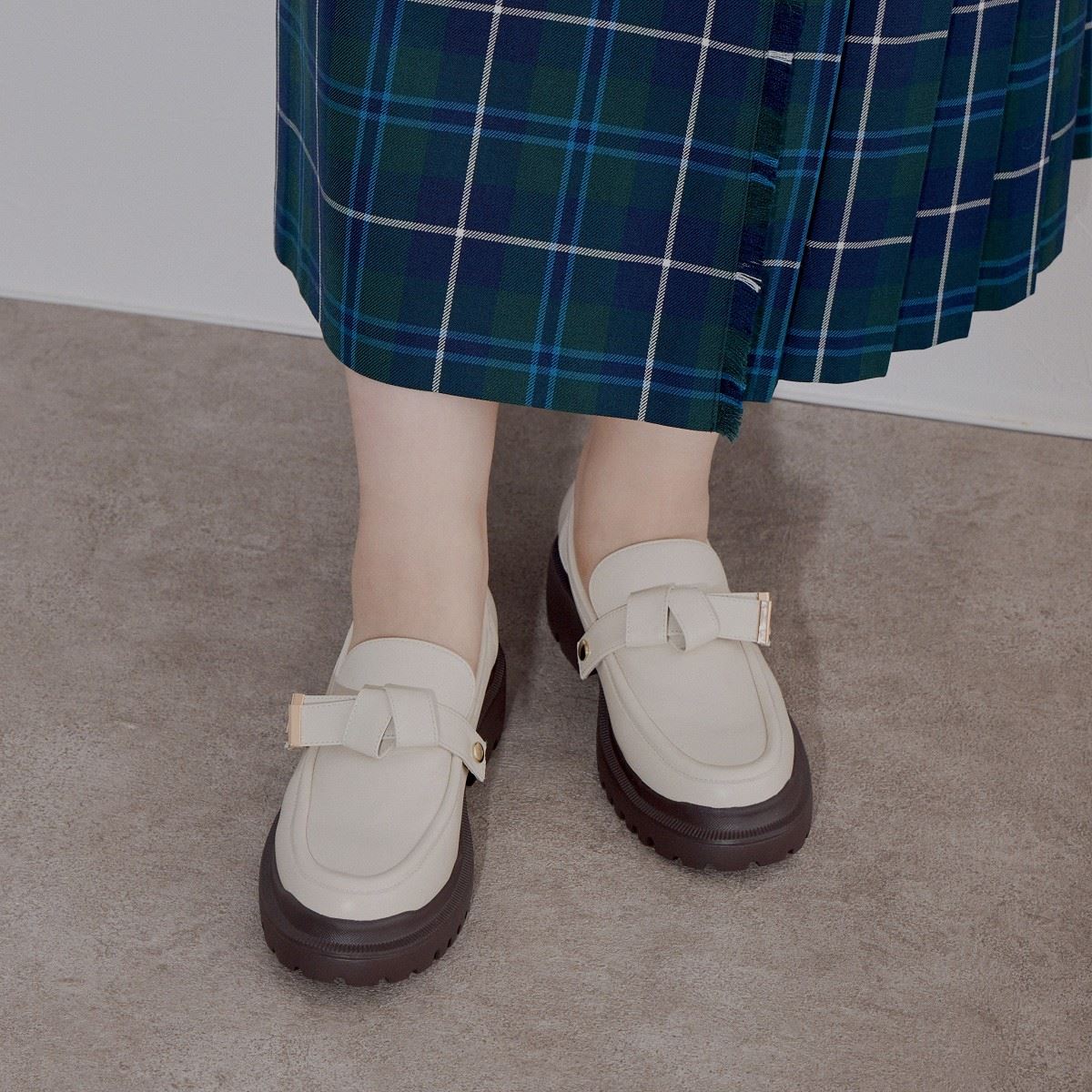【SALE】3WAYパーツトラックソールローファー/544313