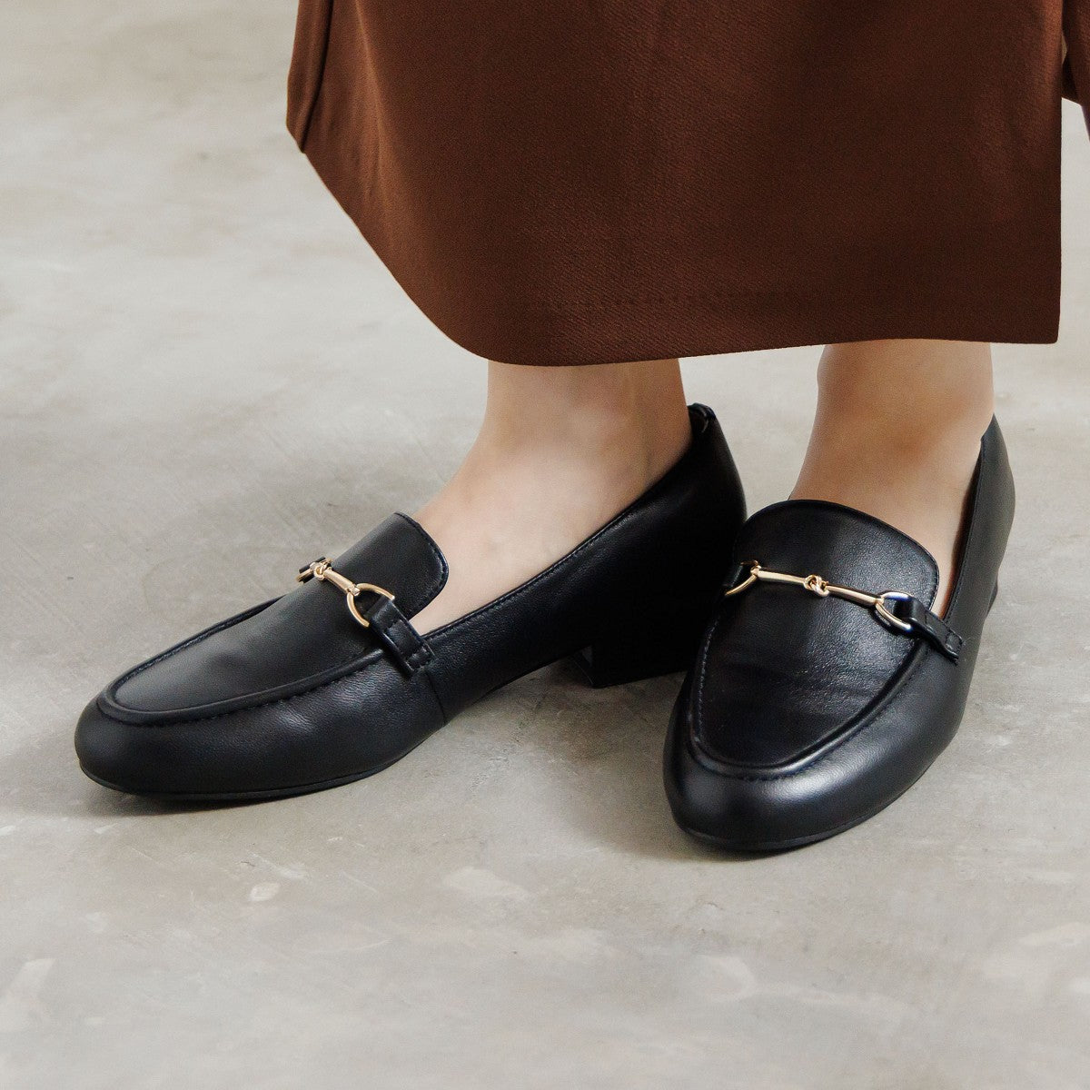 【SALE】ラウンドトゥビットローファー/544317