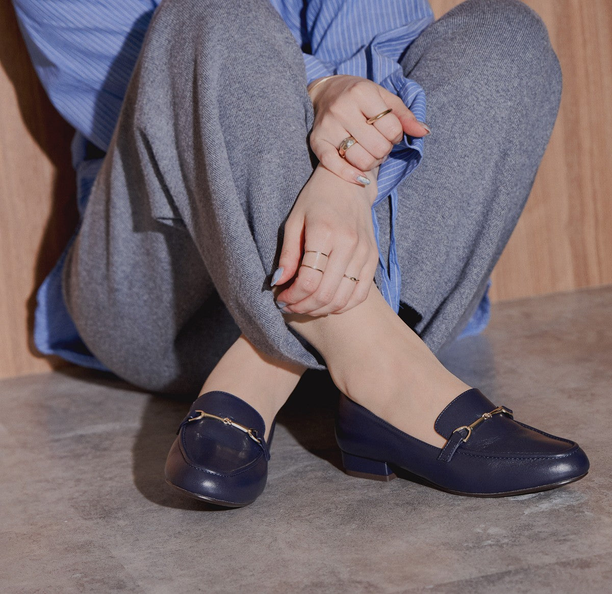 【SALE】ラウンドトゥビットローファー/544317