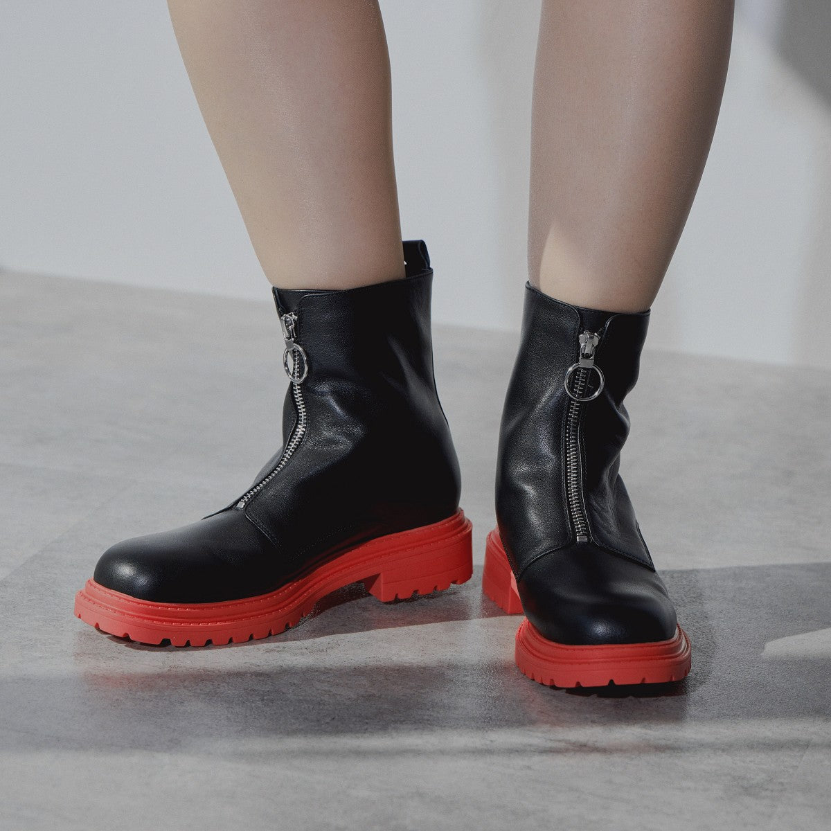 【SALE】厚底センタージップブーツ/544403