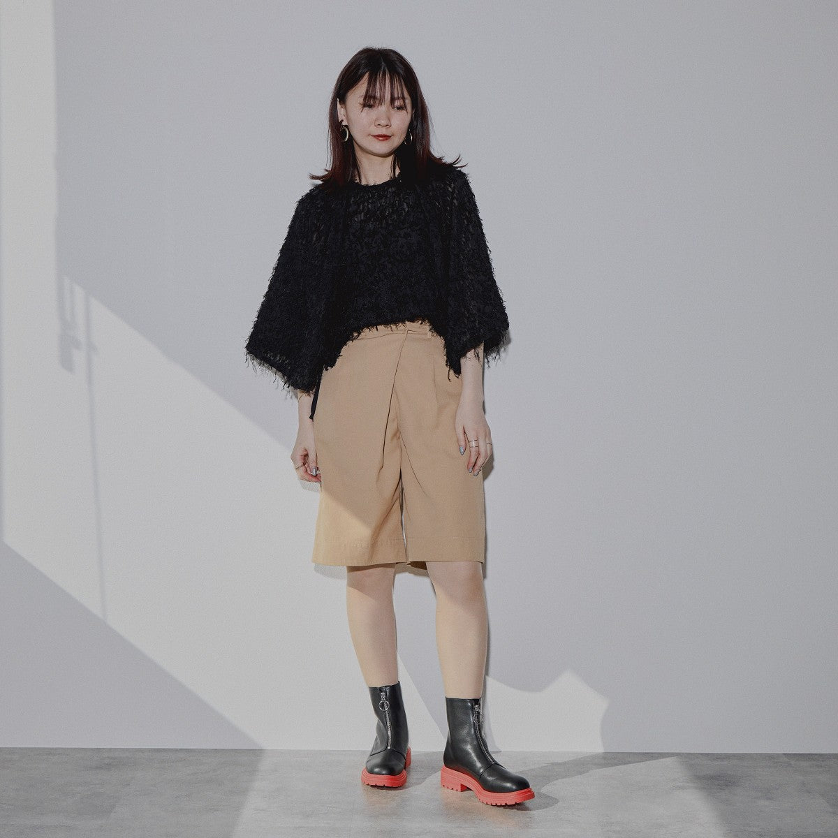 【SALE】厚底センタージップブーツ/544403