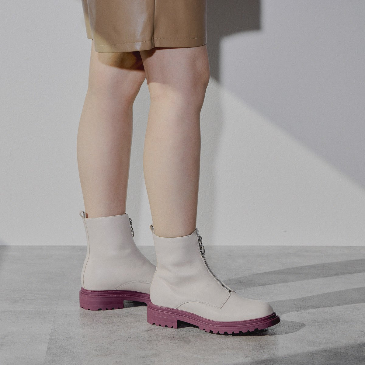 【SALE】厚底センタージップブーツ/544403
