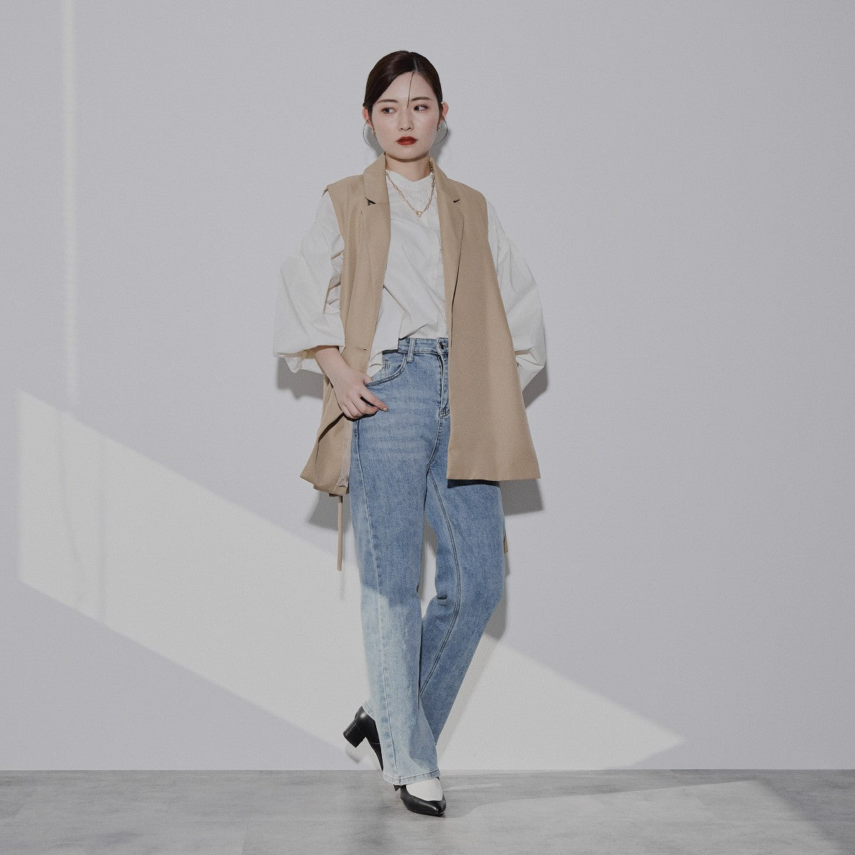 【SALE】メタルパーツポインテッドトゥブーツ/544409