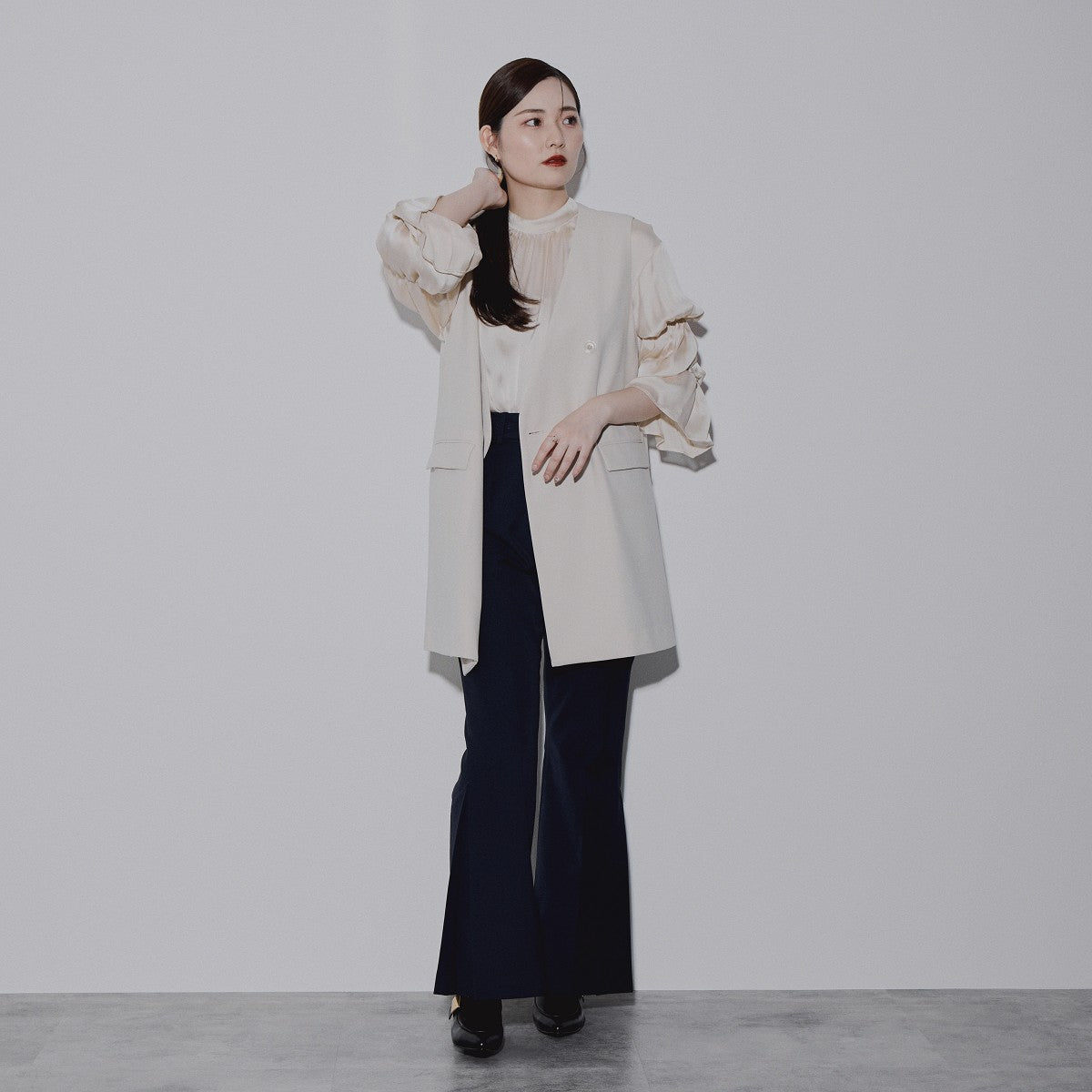 【SALE】メタルパーツポインテッドトゥブーツ/544409