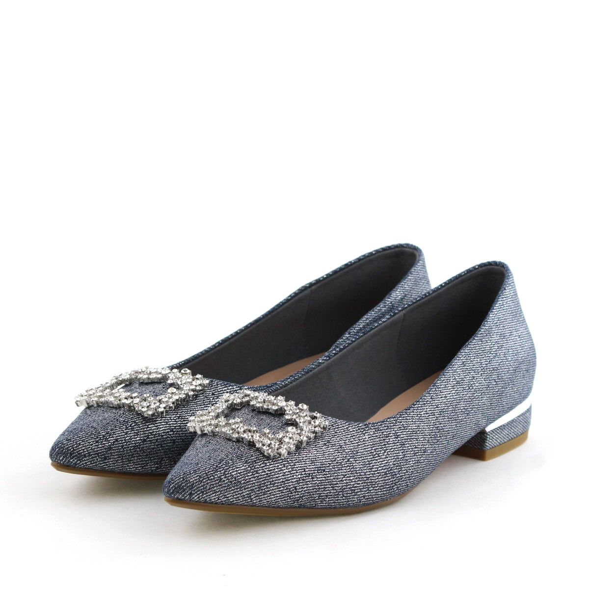 【SALE】スクエアビジューモチーフパンプス/554102