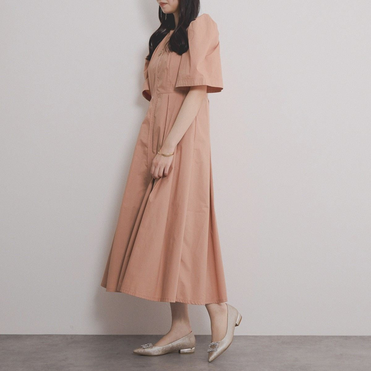 【SALE】スクエアビジューモチーフパンプス/554102