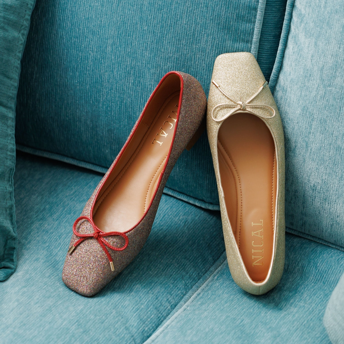 グリッターバレエパンプス/554105