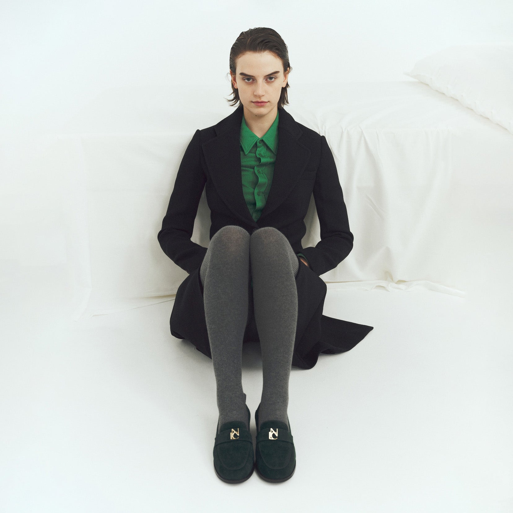 高品質なイタリア製のローファー　カーキ レディースビット付ローファー(撥水)【22.5～24.5cm】 | 激安靴の通販