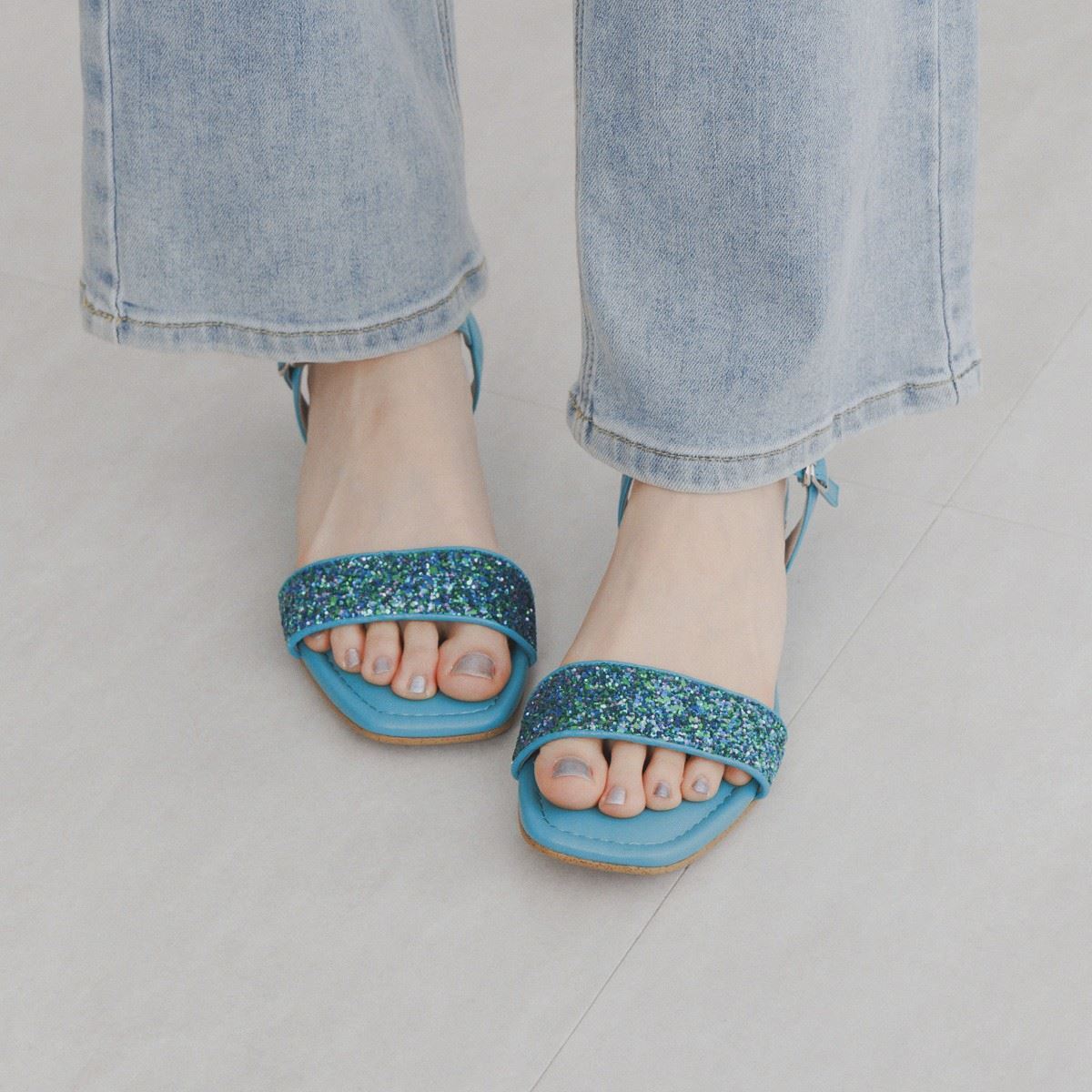 【SALE】ストラップグリッターサンダル/554208