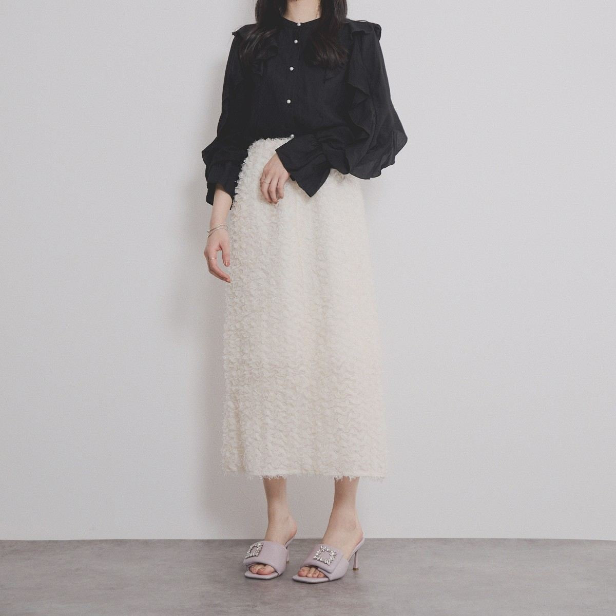 【SALE】ビジューパティングミュール/554218