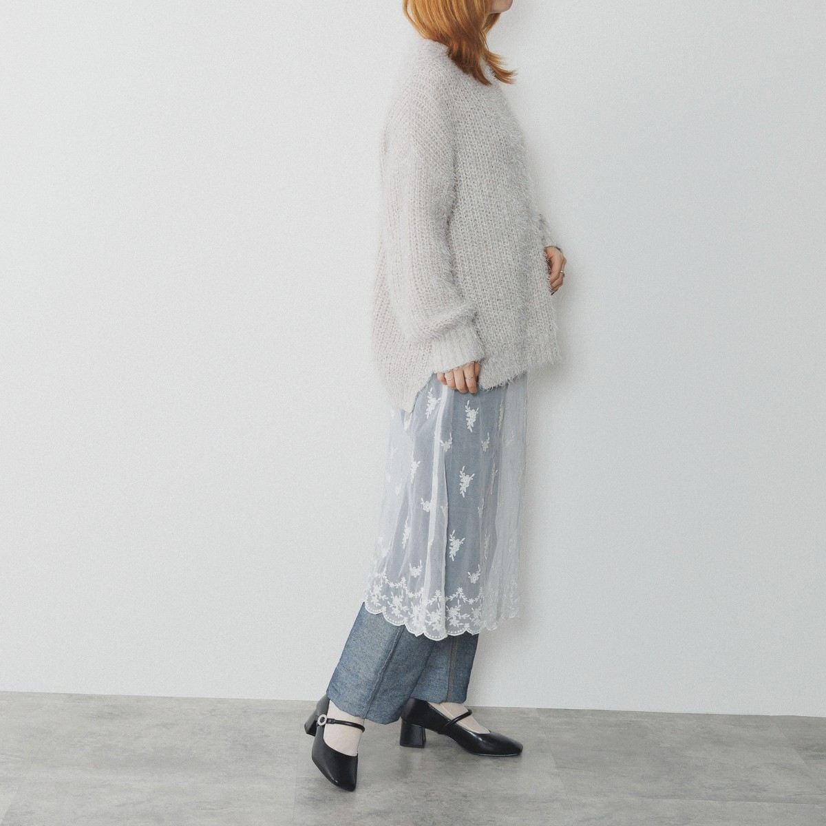 【25AW】スクエアトゥメリージェーンパンプス/554304