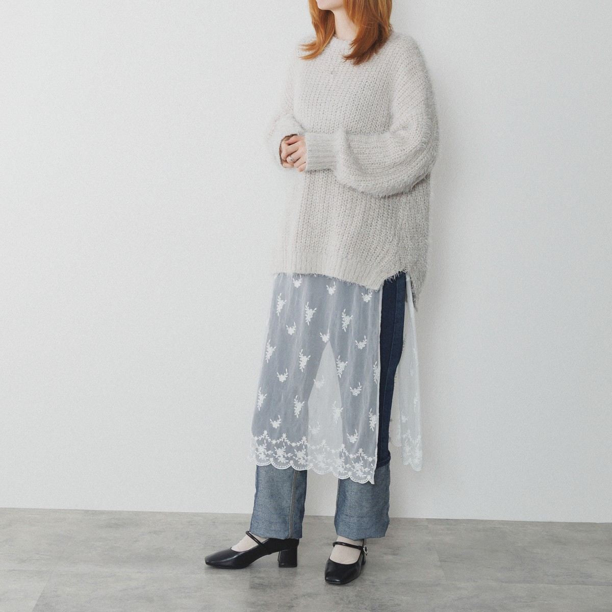 【25AW】スクエアトゥメリージェーンパンプス/554304