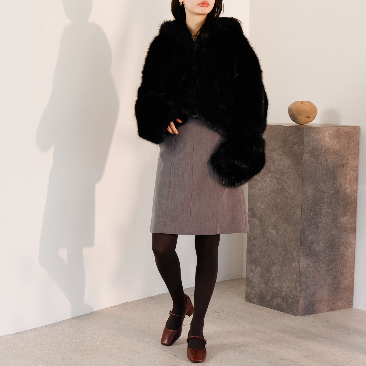 【25AW】スクエアトゥメリージェーンパンプス/554304