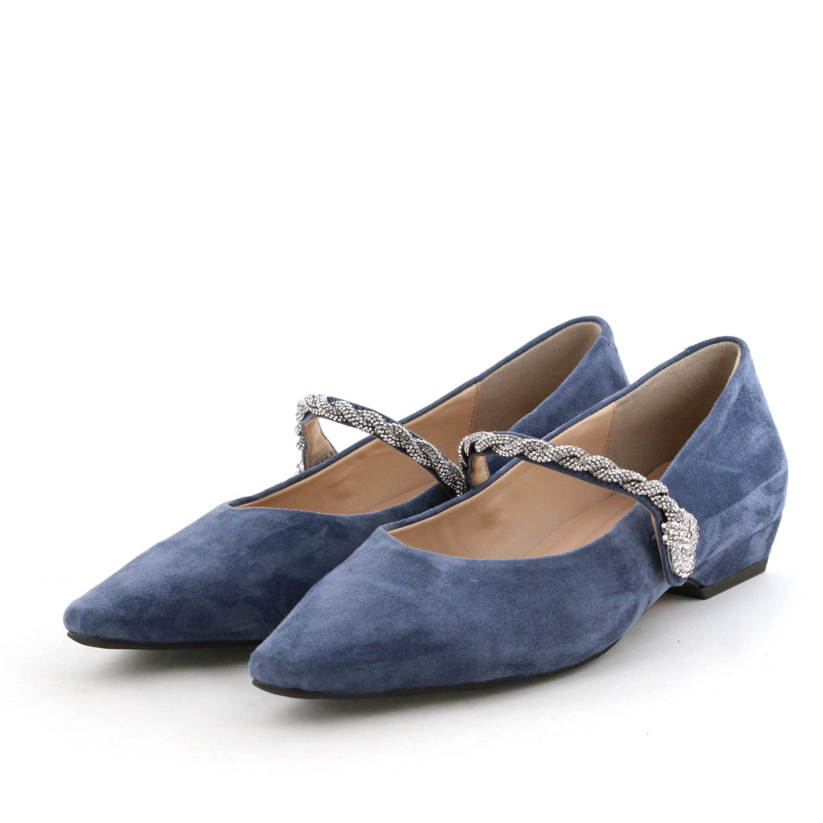 【25AW】ラインストーンツイストストラップパンプス/554308