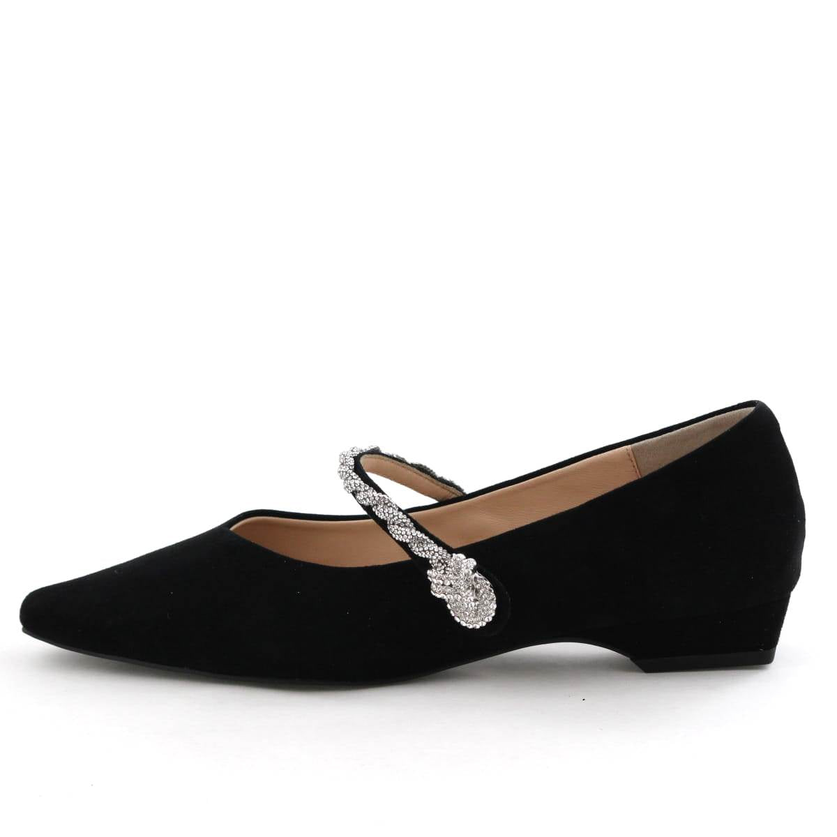 【25AW】ラインストーンツイストストラップパンプス/554308