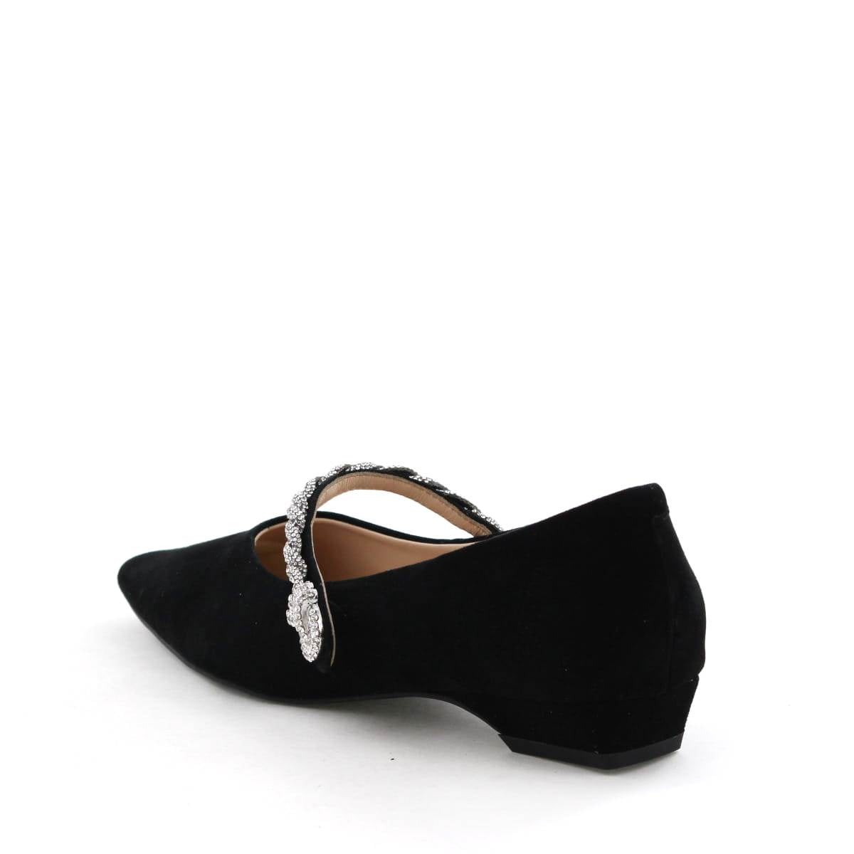 【25AW】ラインストーンツイストストラップパンプス/554308