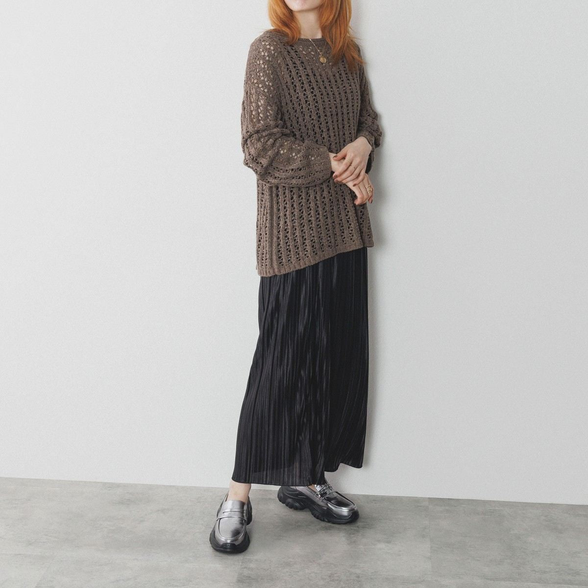 【SALE】ボリュームソールローファー/554310