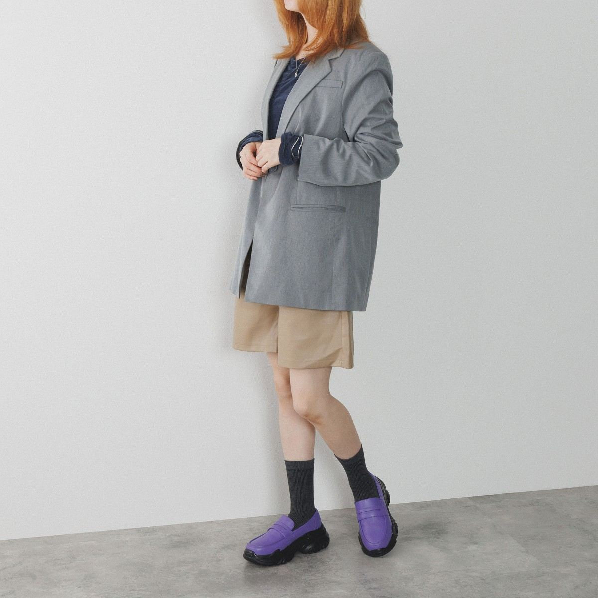 【SALE】ボリュームソールローファー/554310