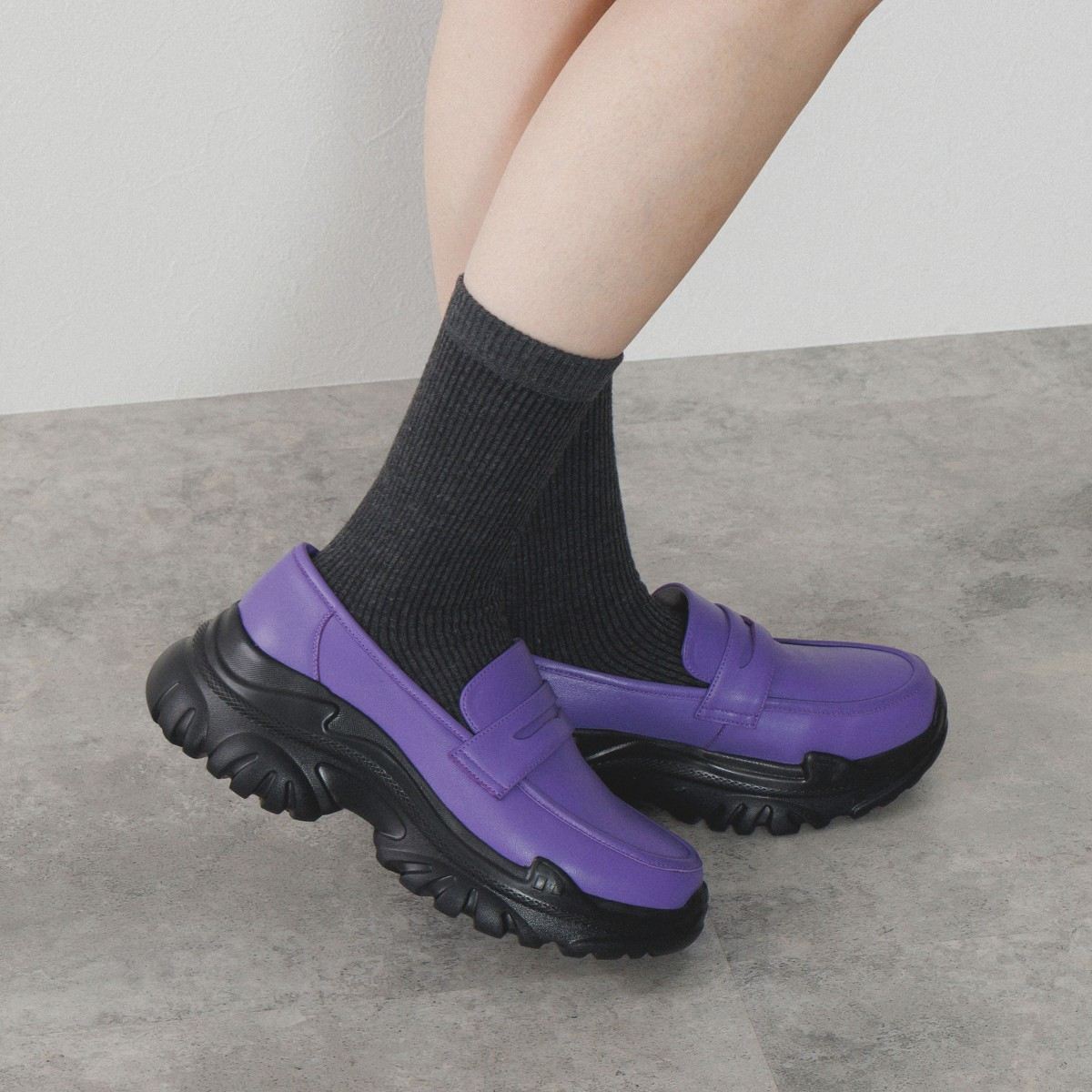 【SALE】ボリュームソールローファー/554310