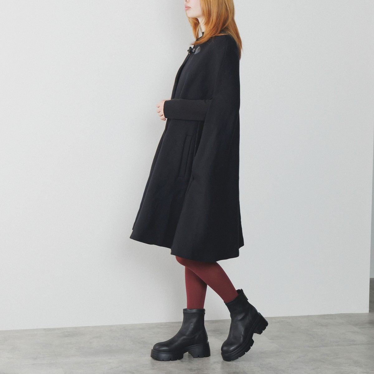 【25AW】バックファスナー厚底ブーツ/554406