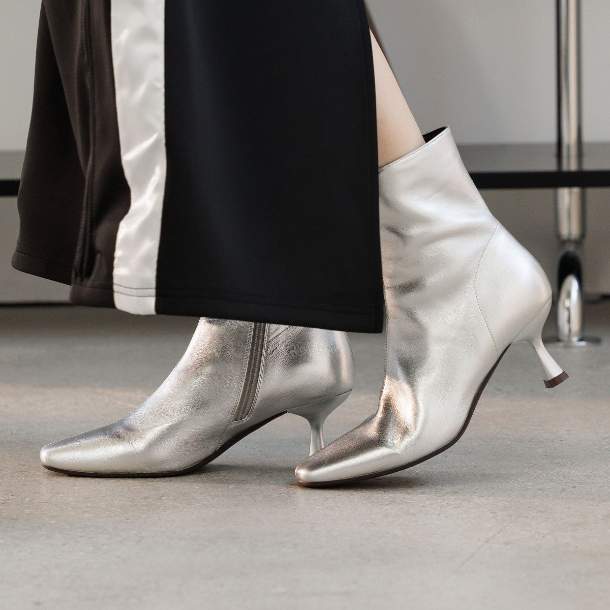 【再値下げ】スクエアトゥヒールショートブーツ/554412