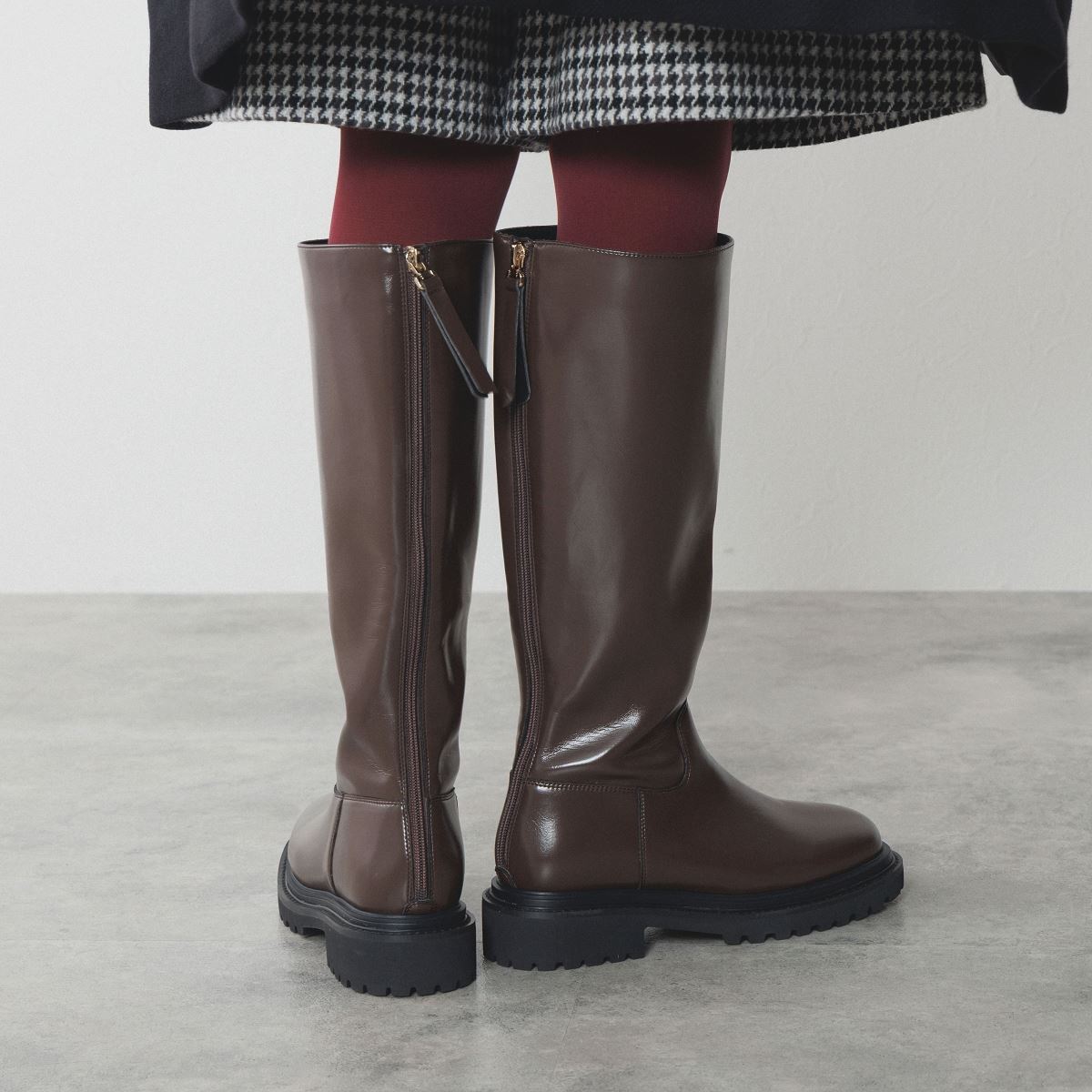 【25AW】トラックソールロングブーツ/554419