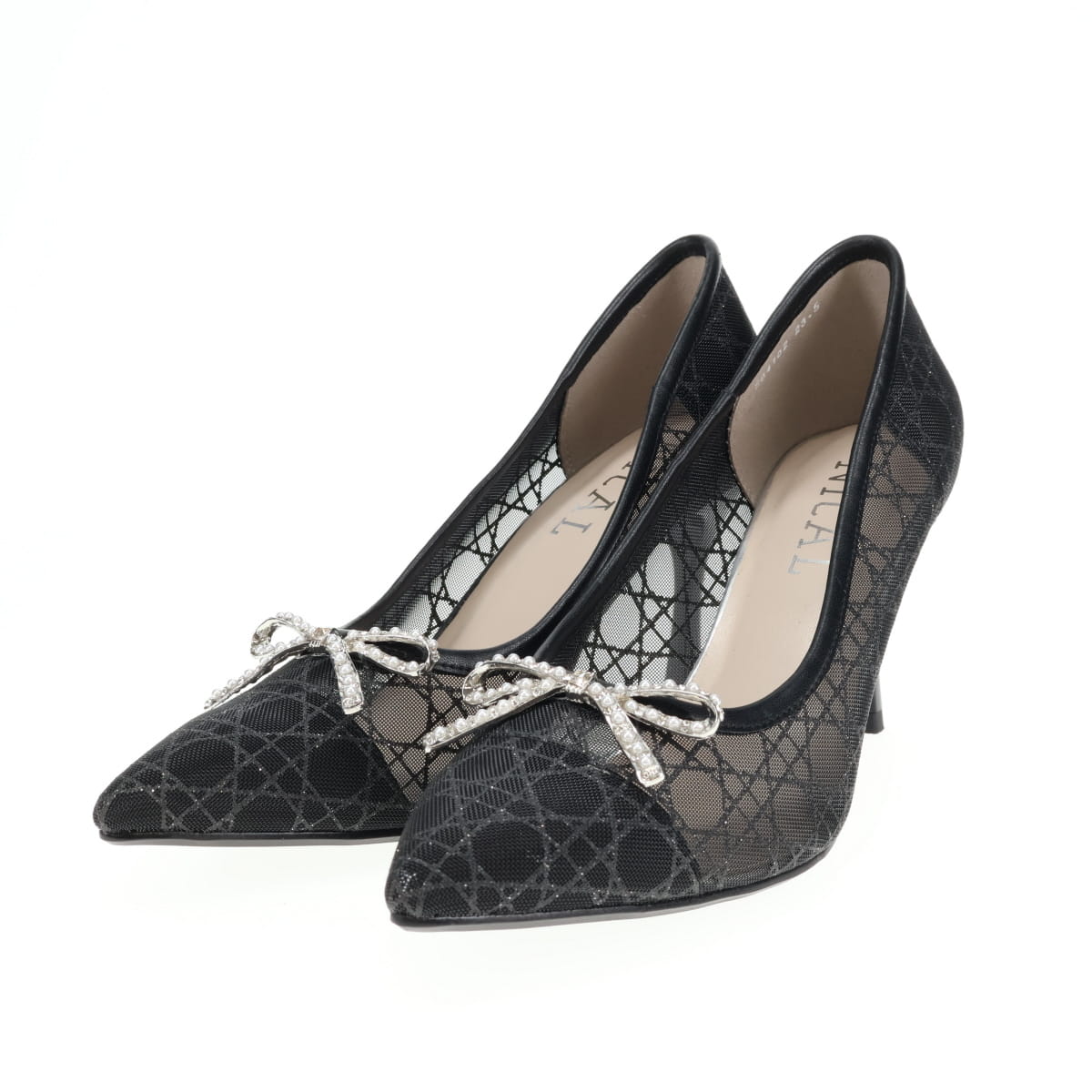 【26SS】ビジューリボングリッターチュールパンプス/564102