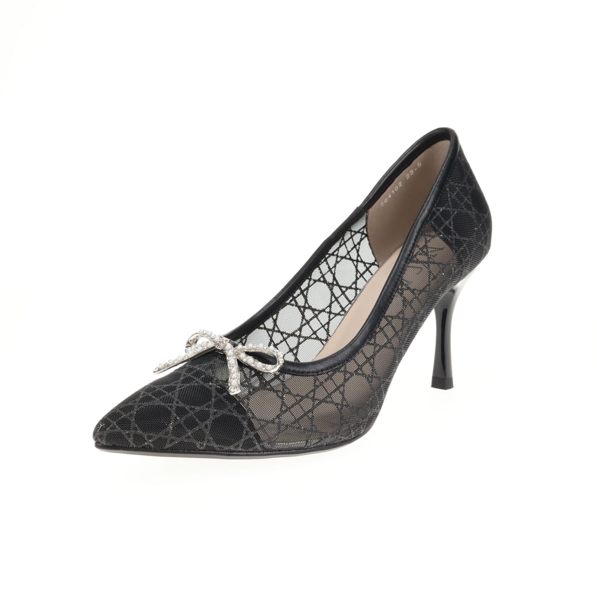 【26SS】ビジューリボングリッターチュールパンプス/564102