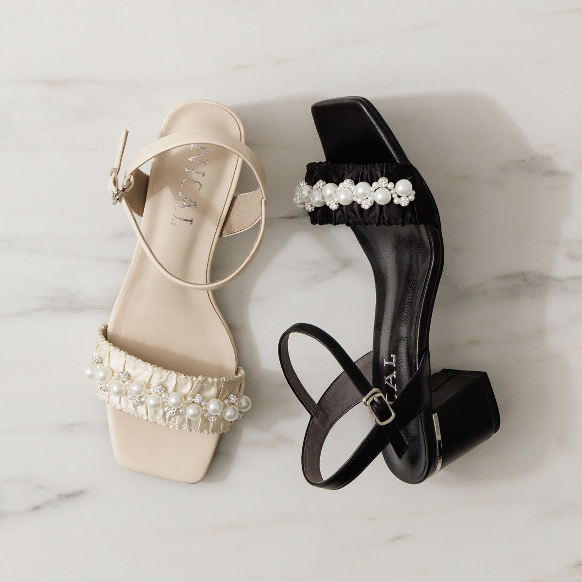 《予約/5月下旬入荷予定》パールビジューサンダル/564210
