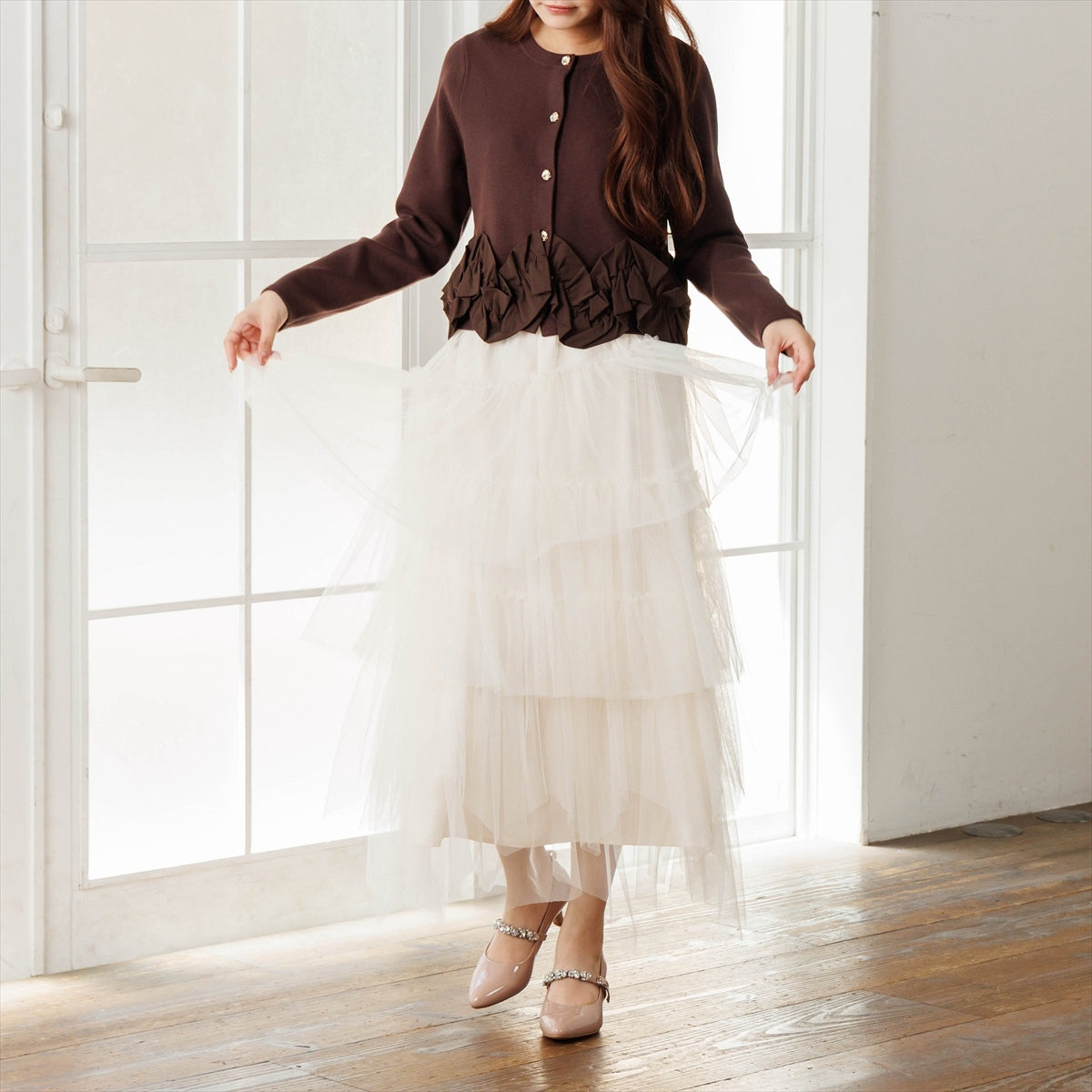 【26AW】ビジューストラップ 3WAYパンプス/564301