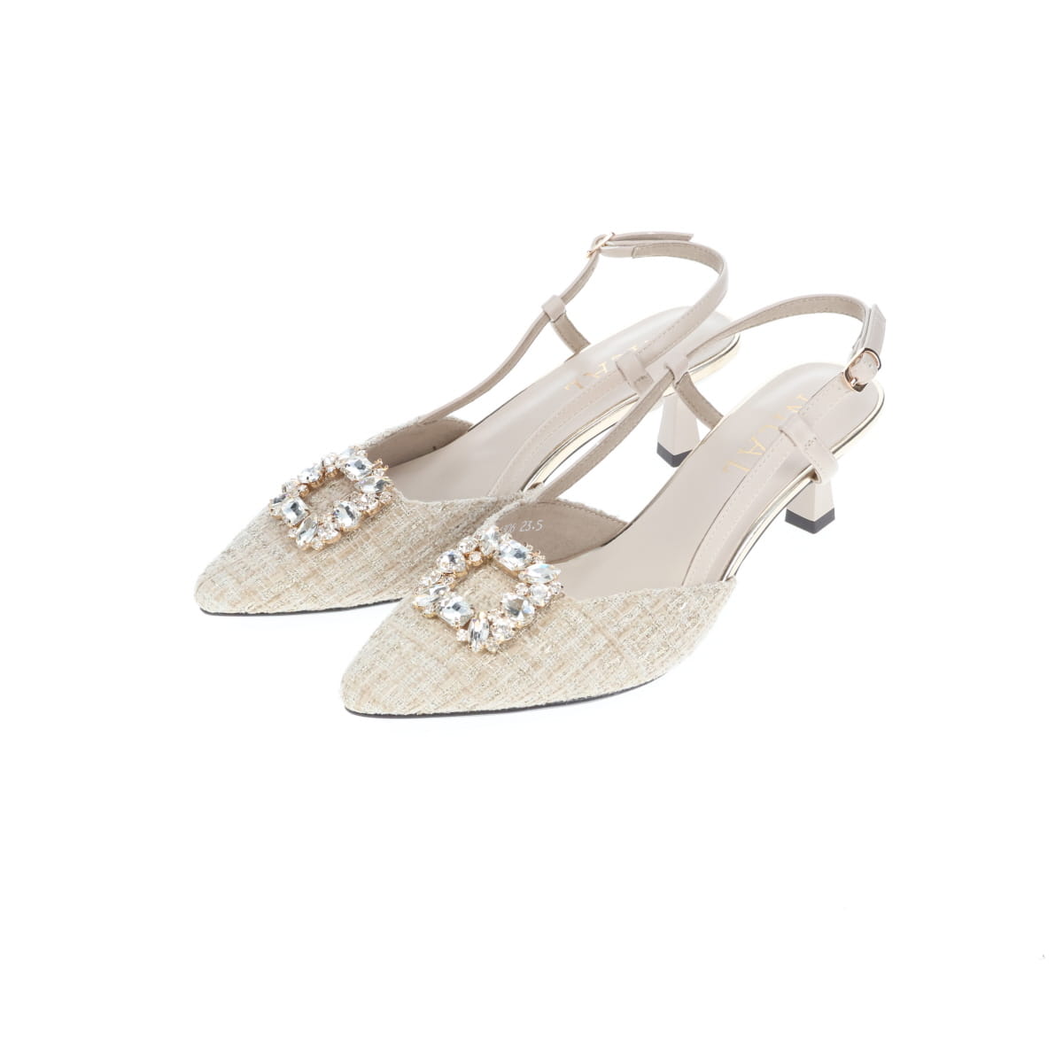 《予約/9月中旬入荷予定》【26AW】ビジューバックルバックストラップ/564306